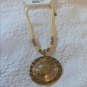 NWT yellow/gold necklace